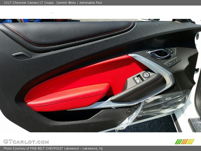 Summit White / Adrenaline Red 2017 Chevrolet Camaro LT Coupe