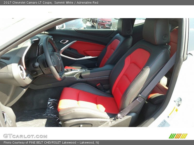 Summit White / Adrenaline Red 2017 Chevrolet Camaro LT Coupe
