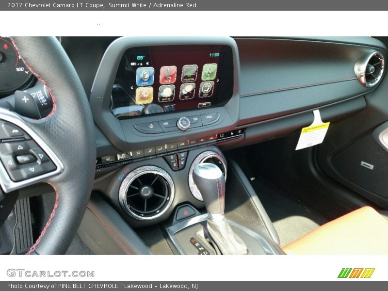 Summit White / Adrenaline Red 2017 Chevrolet Camaro LT Coupe