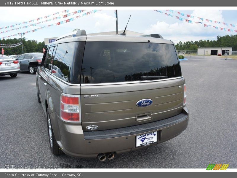 Mineral Gray Metallic / Medium Light Stone 2012 Ford Flex SEL