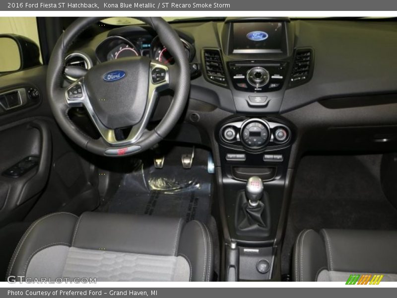 Kona Blue Metallic / ST Recaro Smoke Storm 2016 Ford Fiesta ST Hatchback