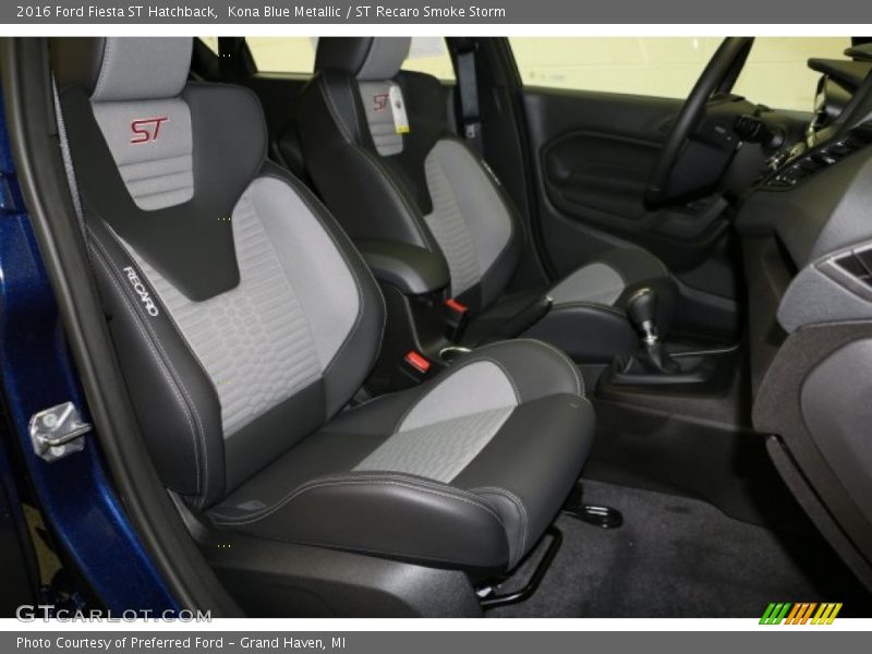 Kona Blue Metallic / ST Recaro Smoke Storm 2016 Ford Fiesta ST Hatchback
