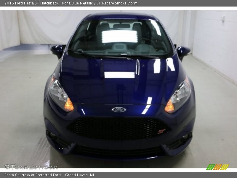 Kona Blue Metallic / ST Recaro Smoke Storm 2016 Ford Fiesta ST Hatchback