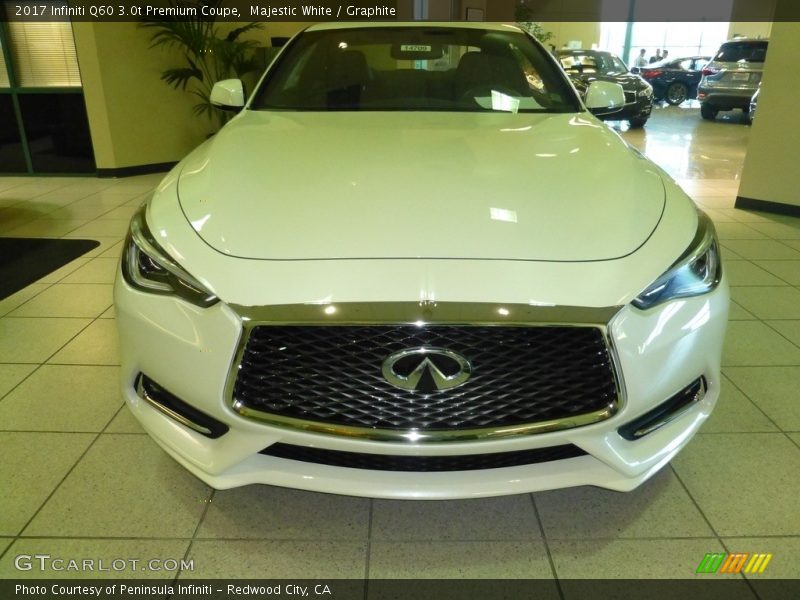 Majestic White / Graphite 2017 Infiniti Q60 3.0t Premium Coupe
