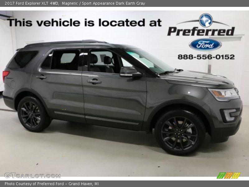 Magnetic / Sport Appearance Dark Earth Gray 2017 Ford Explorer XLT 4WD