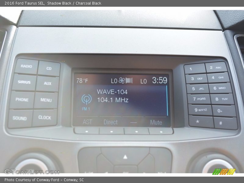 Shadow Black / Charcoal Black 2016 Ford Taurus SEL