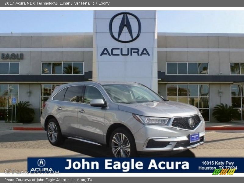 Lunar Silver Metallic / Ebony 2017 Acura MDX Technology