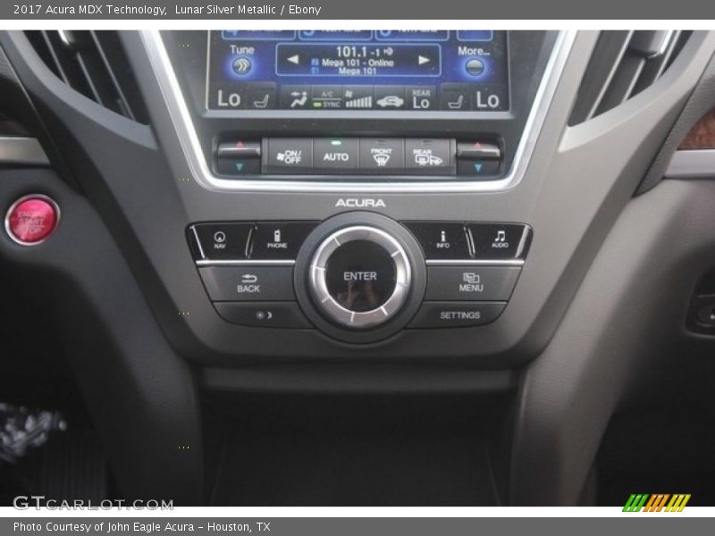 Lunar Silver Metallic / Ebony 2017 Acura MDX Technology