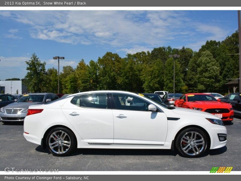 Snow White Pearl / Black 2013 Kia Optima SX