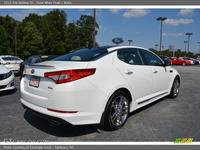 Snow White Pearl / Black 2013 Kia Optima SX