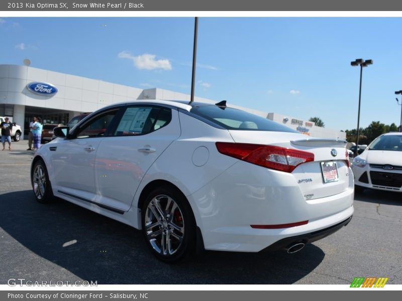 Snow White Pearl / Black 2013 Kia Optima SX