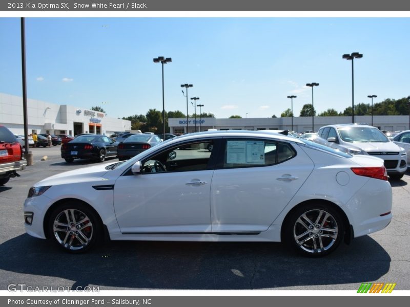 Snow White Pearl / Black 2013 Kia Optima SX