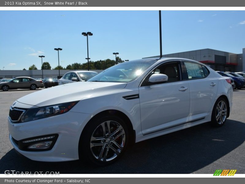 Snow White Pearl / Black 2013 Kia Optima SX