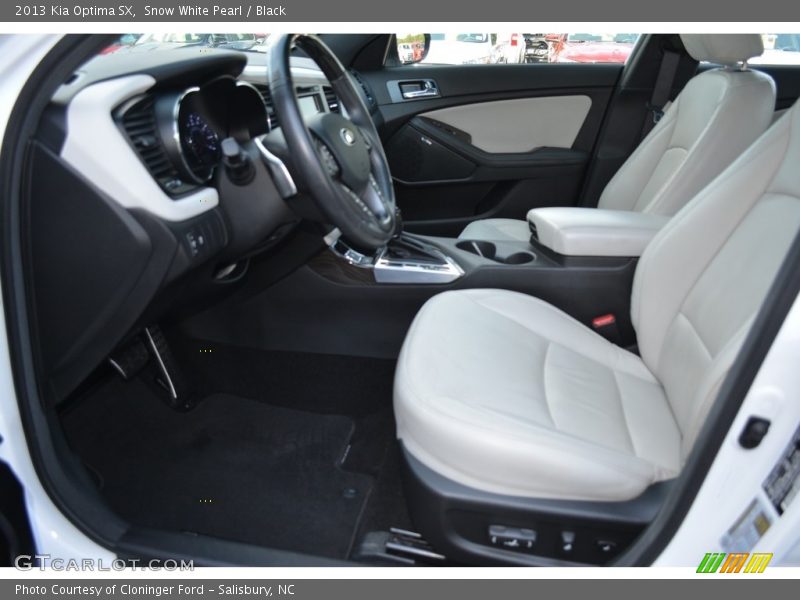 Snow White Pearl / Black 2013 Kia Optima SX