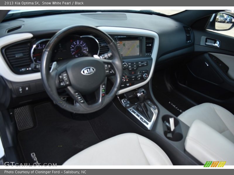 Snow White Pearl / Black 2013 Kia Optima SX