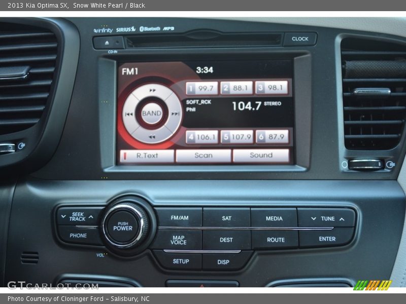 Snow White Pearl / Black 2013 Kia Optima SX