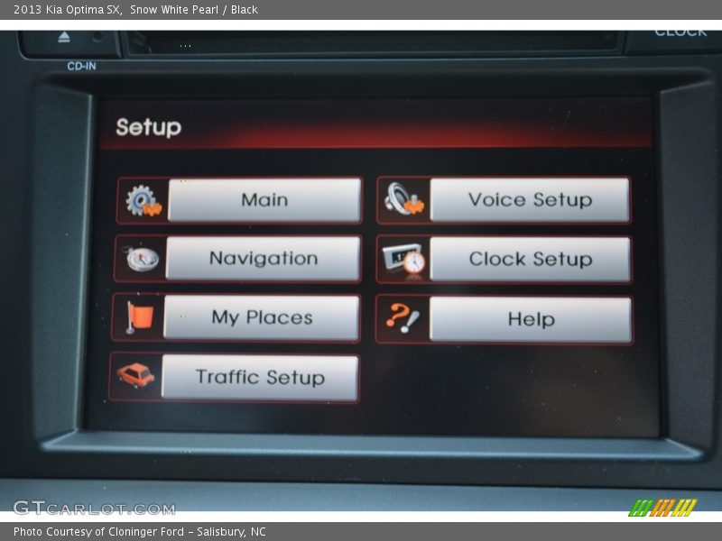 Snow White Pearl / Black 2013 Kia Optima SX