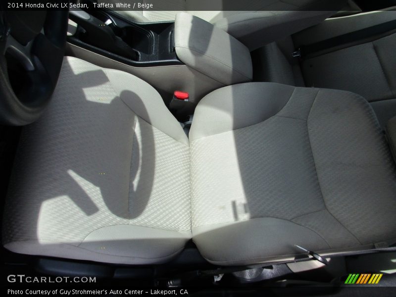 Taffeta White / Beige 2014 Honda Civic LX Sedan