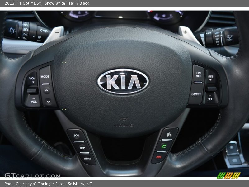 Snow White Pearl / Black 2013 Kia Optima SX