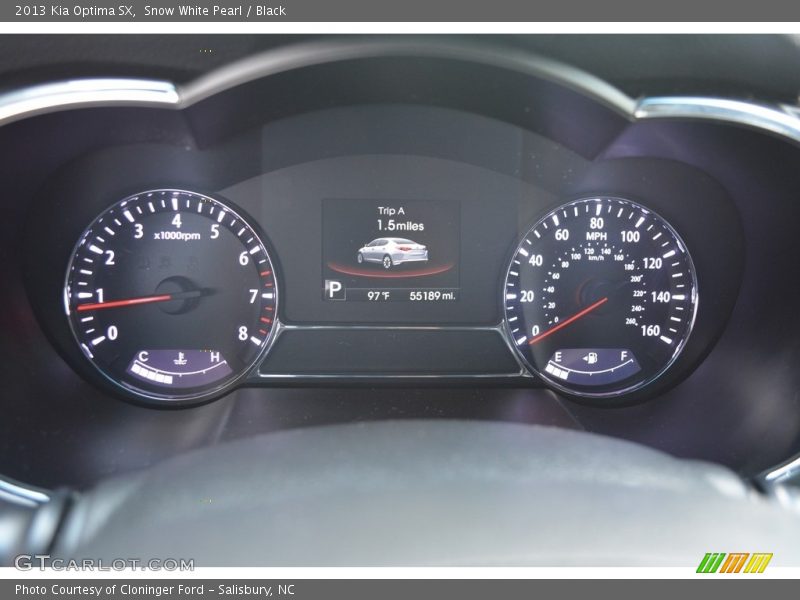 Snow White Pearl / Black 2013 Kia Optima SX
