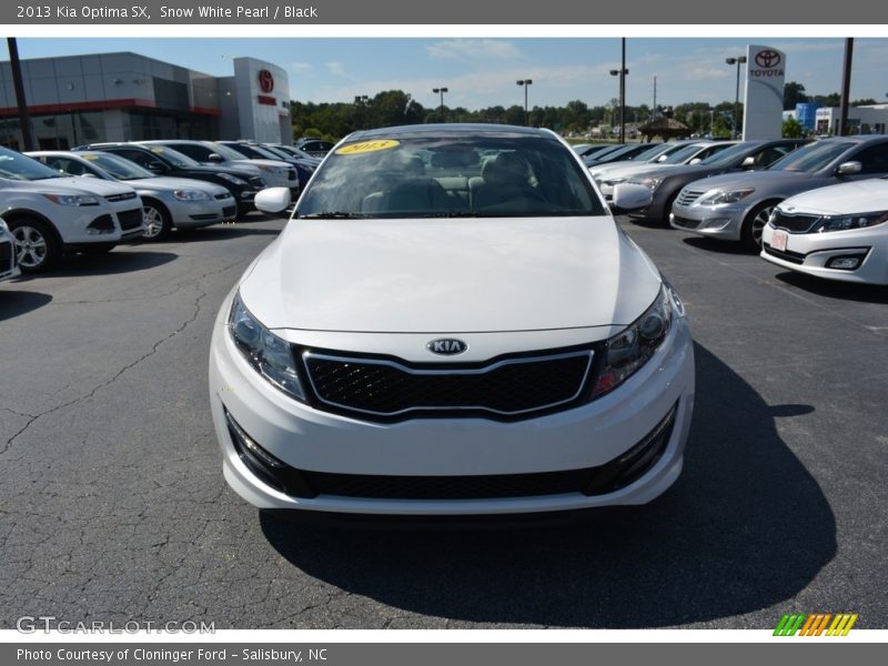 Snow White Pearl / Black 2013 Kia Optima SX