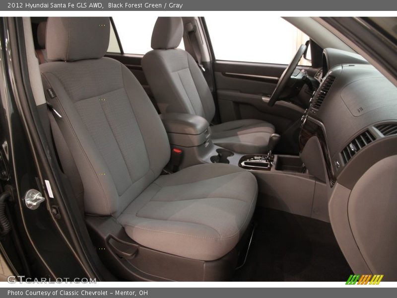 Black Forest Green / Gray 2012 Hyundai Santa Fe GLS AWD