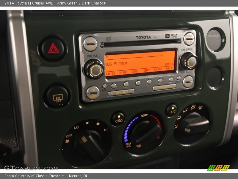 Army Green / Dark Charcoal 2014 Toyota FJ Cruiser 4WD