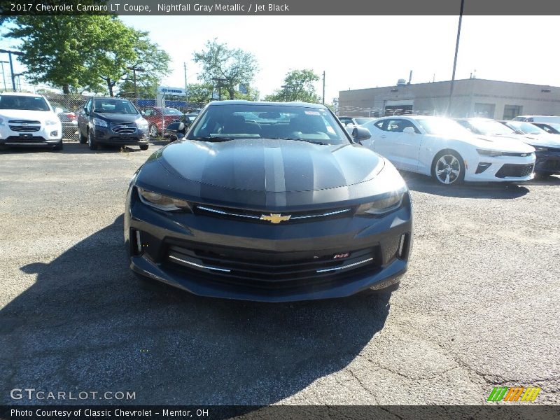 Nightfall Gray Metallic / Jet Black 2017 Chevrolet Camaro LT Coupe