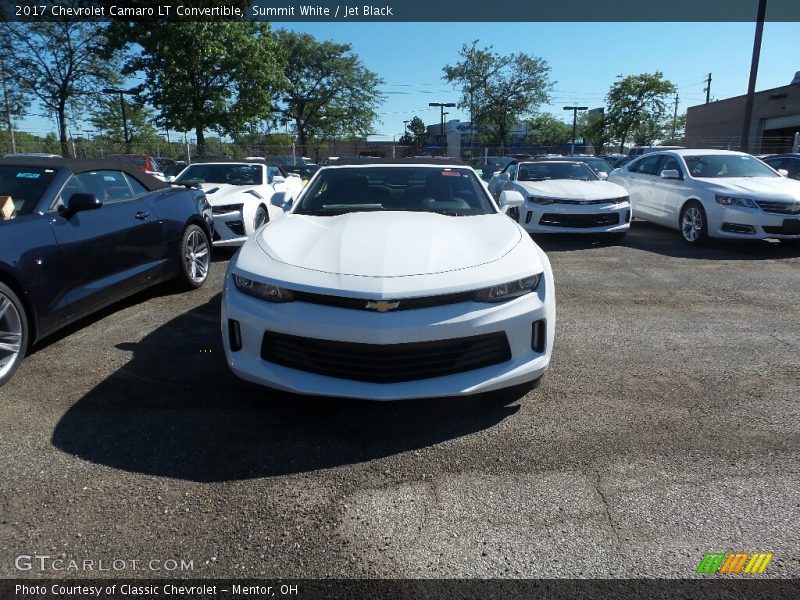 Summit White / Jet Black 2017 Chevrolet Camaro LT Convertible