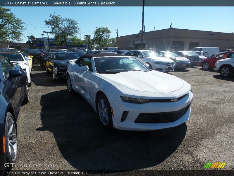Summit White / Jet Black 2017 Chevrolet Camaro LT Convertible