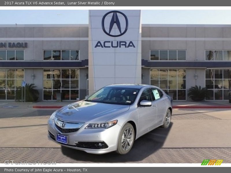 Lunar Silver Metallic / Ebony 2017 Acura TLX V6 Advance Sedan