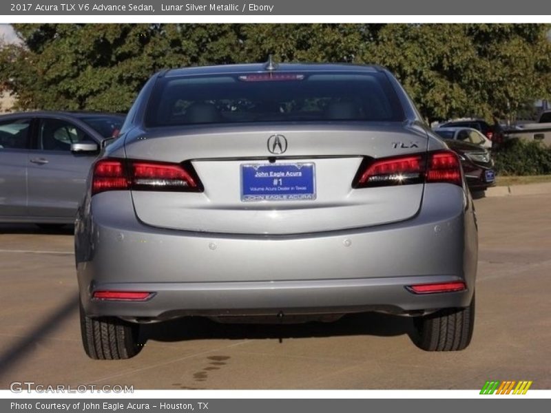 Lunar Silver Metallic / Ebony 2017 Acura TLX V6 Advance Sedan