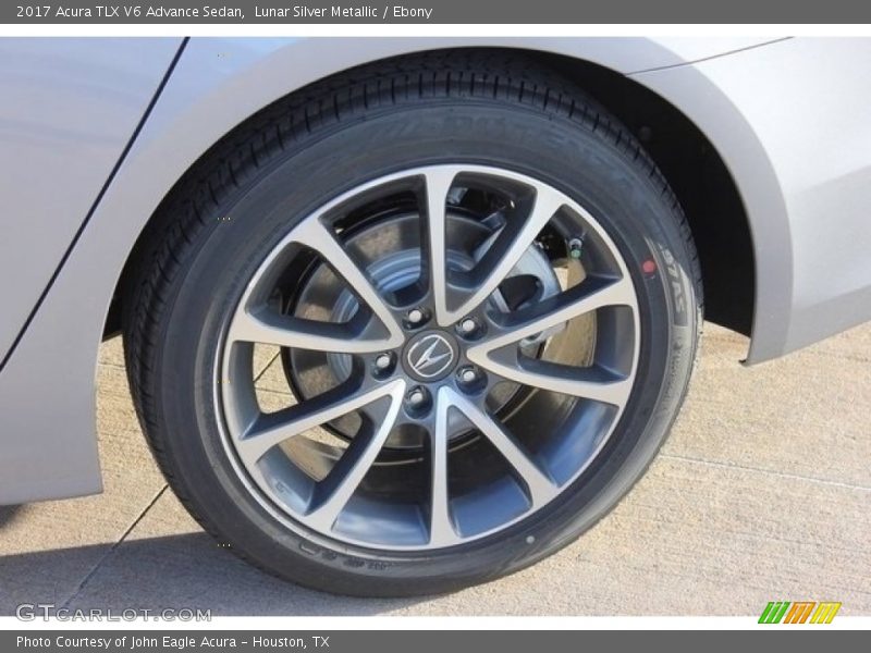 Lunar Silver Metallic / Ebony 2017 Acura TLX V6 Advance Sedan