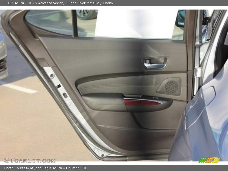 Lunar Silver Metallic / Ebony 2017 Acura TLX V6 Advance Sedan