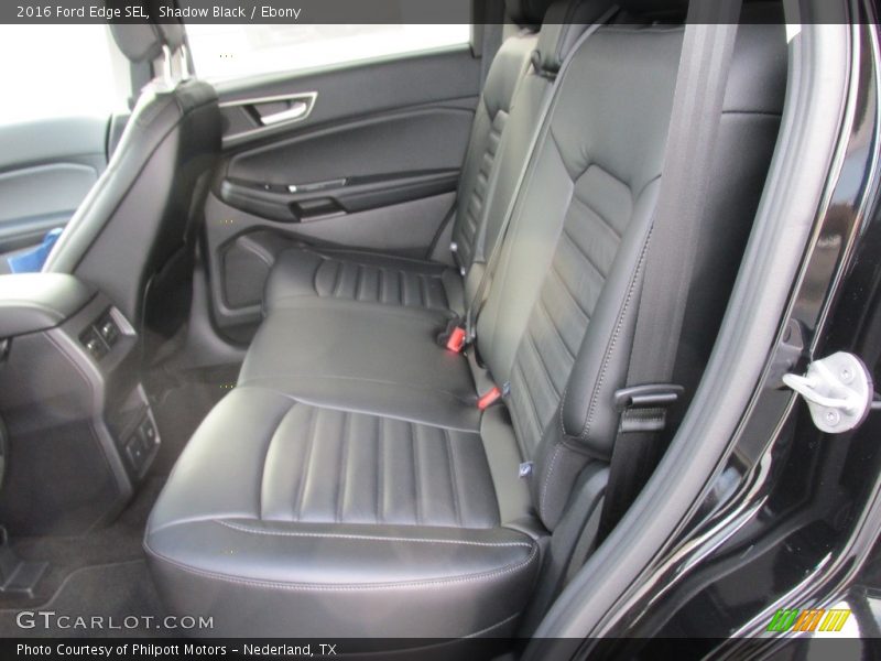 Rear Seat of 2016 Edge SEL