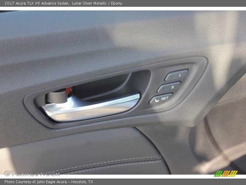 Lunar Silver Metallic / Ebony 2017 Acura TLX V6 Advance Sedan