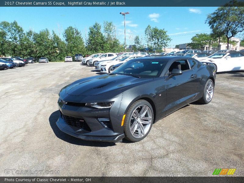 Nightfall Gray Metallic / Jet Black 2017 Chevrolet Camaro SS Coupe