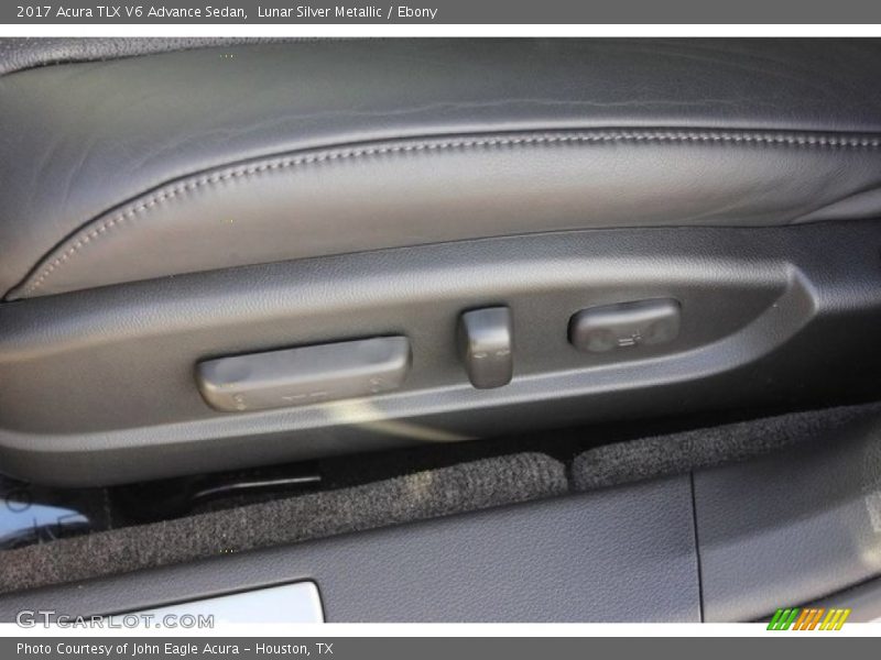 Lunar Silver Metallic / Ebony 2017 Acura TLX V6 Advance Sedan