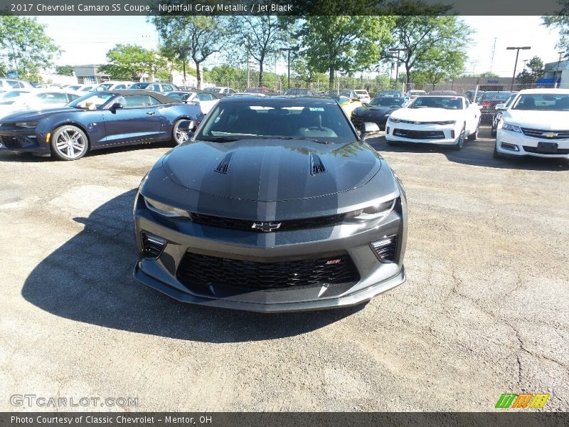 Nightfall Gray Metallic / Jet Black 2017 Chevrolet Camaro SS Coupe