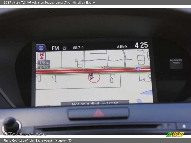 Lunar Silver Metallic / Ebony 2017 Acura TLX V6 Advance Sedan
