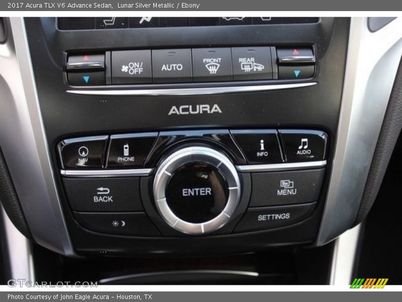 Lunar Silver Metallic / Ebony 2017 Acura TLX V6 Advance Sedan