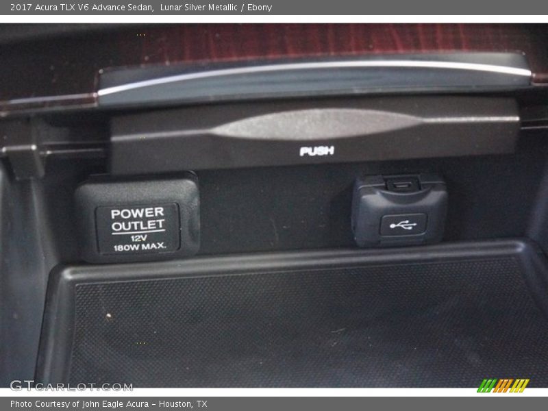 Lunar Silver Metallic / Ebony 2017 Acura TLX V6 Advance Sedan