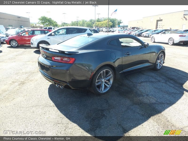 Nightfall Gray Metallic / Jet Black 2017 Chevrolet Camaro SS Coupe