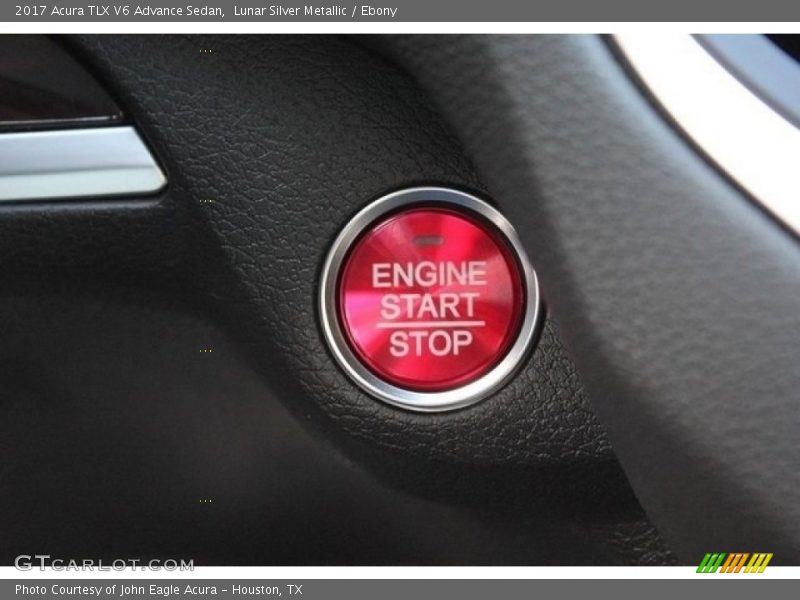 Lunar Silver Metallic / Ebony 2017 Acura TLX V6 Advance Sedan