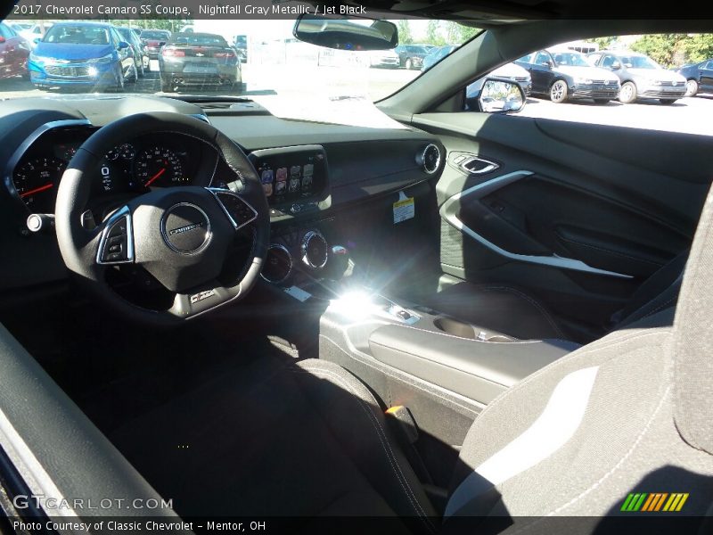 Nightfall Gray Metallic / Jet Black 2017 Chevrolet Camaro SS Coupe