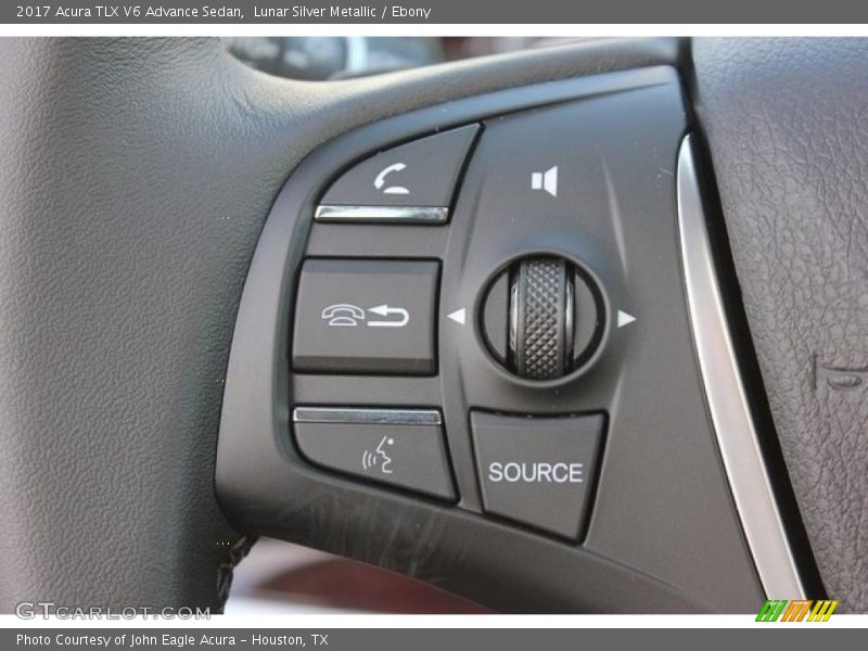 Lunar Silver Metallic / Ebony 2017 Acura TLX V6 Advance Sedan
