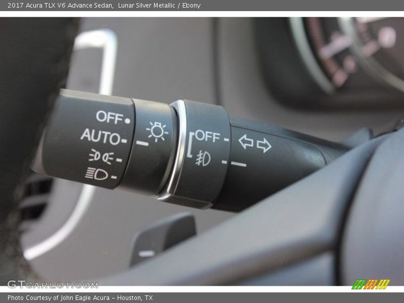 Lunar Silver Metallic / Ebony 2017 Acura TLX V6 Advance Sedan