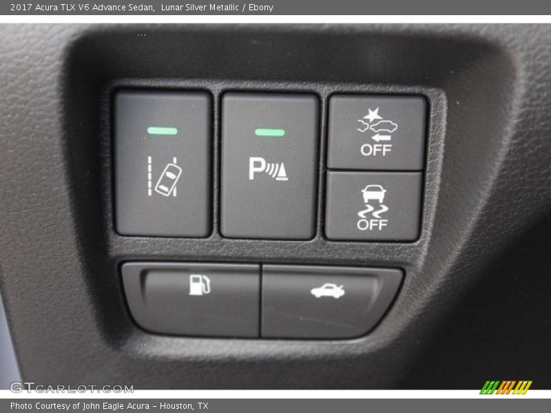 Lunar Silver Metallic / Ebony 2017 Acura TLX V6 Advance Sedan