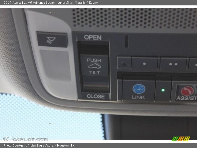 Lunar Silver Metallic / Ebony 2017 Acura TLX V6 Advance Sedan