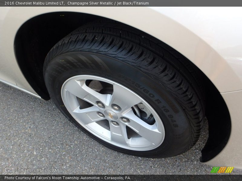 Champagne Silver Metallic / Jet Black/Titanium 2016 Chevrolet Malibu Limited LT